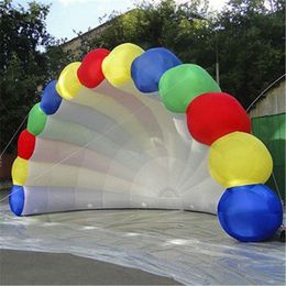 Aangepaste buitentent met regenboogkleuren, gigantische evenementenkoepeltent, concertpodiumafdekking te koop