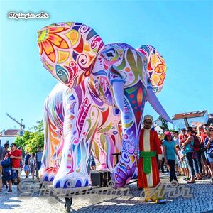 Éléphant gonflable personnalisé de 2m/3m/5m de hauteur, modèle d'éléphant coloré pour la décoration de fête de Festival