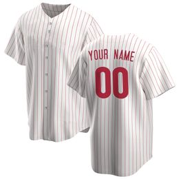 Aangepaste Philadelphia Baseball Jerseys Amerika op Field Baseball Jersey Gepersonaliseerd uw naam Elk getal All -gestikte Amerikaanse maat