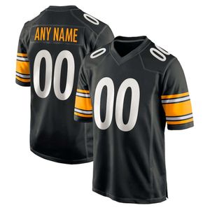 Aangepaste Pittsburgh American Football Game Jersey personaliseerde uw naam Elk nummer Grootte Alle ED XS-6XL