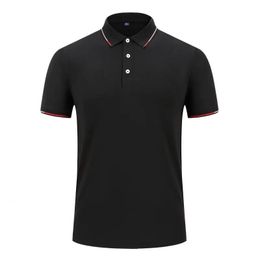 Polo personnalisé pour hommes, manches courtes, couleur contrastée, vêtements d'affaires, t-shirt de luxe imprimé, été, 240320