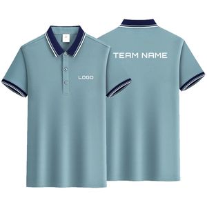 Polo personnalisé Men Hommes Summer Ments Shorts Coul Couleur Couleur Business Vêtements Luxury Tee Imprimé 240402