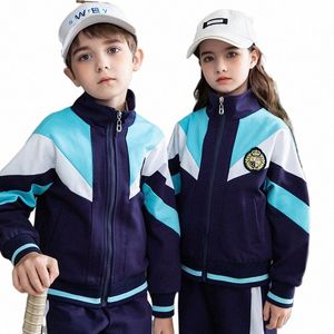 uniformes d'école primaire personnalisés, uniformes de maternelle, sports de printemps et d'automne et uniformes scolaires pour enfants de niveau 05bm #