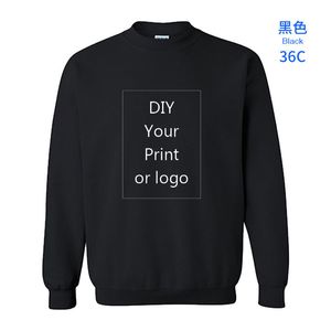 Aangepaste print DIY Uw soortgelijke p o of sweatshirt vrouwen lente herfstmodemerk hiphop hoodies sweatshirts 220722