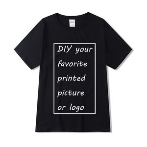 T-shirt de loisirs imprimé personnalisé Harajuku femmes t-shirt bricolage votre comme P o ou t-shirt blanc mode chemise personnalisée 220713