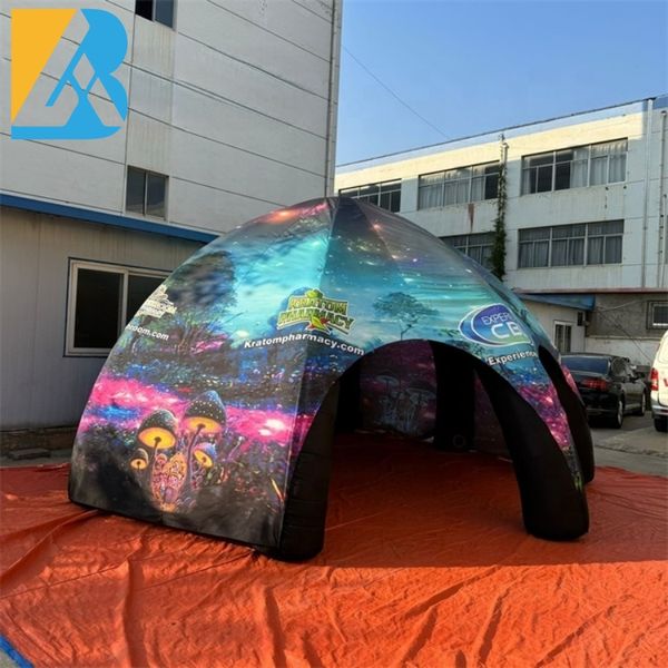 Impression personnalisée grande tente d'araignée gonflable pour l'événement de fête en plein air