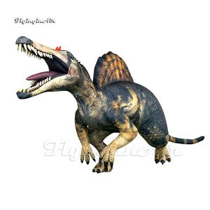 Aangepaste echte opblaasbare dinosaurusmodel Spinosaurus Jussica Park Animal Ballon Blow Up Spinosaur voor museumevenement