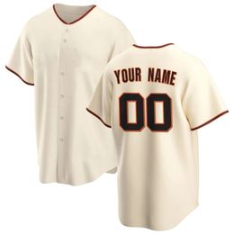 Aangepaste San Francisco honkbalshirts Amerika Game Jersey gepersonaliseerd uw naam Elk nummer Alles gestikt ons maat 240122