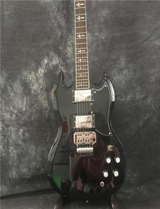 Guitarra eléctrica Sg negra personalizada con vibrato Sg guitar 24 grados, cualquier estilo de guitarra se puede personalizar 2276297