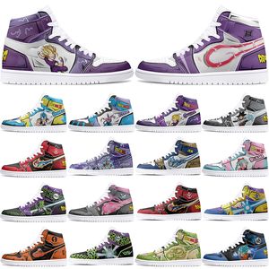 Chaussures personnalisées 1s chaussures de bricolage chaussures de basket-ball amortissement hommes 1 femme 1 Anime personnalisé personnage tendance chaussures d'extérieur polyvalentes