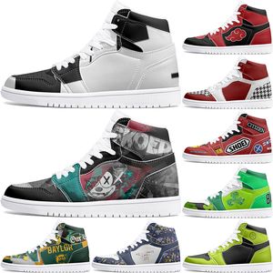 Chaussures personnalisées 1s hiver automne chaussures de bricolage chaussures de basket-ball amortissement garçons filles personnalisation de personnage d'anime chaussure d'extérieur tendance personnalisée