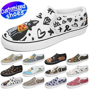 Chaussures personnalisées bande élastique amoureux des étoiles SLIP ON chaussures de bricolage chaussures décontractées rétro hommes femmes chaussures baskets d'extérieur vert bleu grande taille eur 29-49