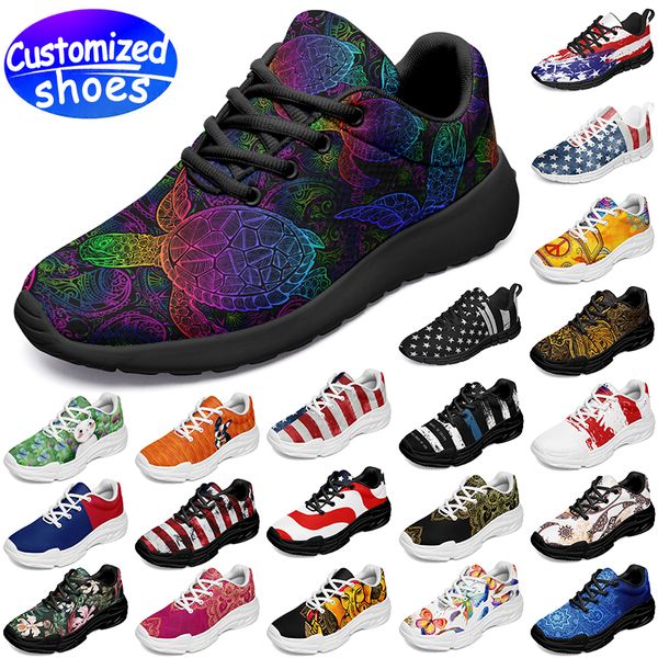 Amateurs de chaussures personnalisées New London Chunky lapin gratuit dessin animé bricolage chaussures rétro chaussures décontractées hommes femmes chaussures baskets en plein air grande taille eur 36-48