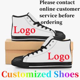 Zapatos personalizados hombres mujeres por favor comuníquese 24 horas de servicio al cliente en línea