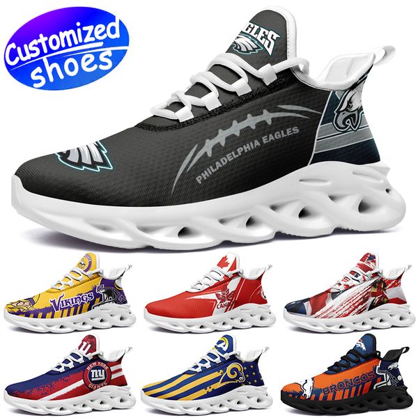 Chaussures personnalisées chaussures de course Max Star Lovers chaussures de bricolage chaussures de sport rétro hommes femmes chaussures baskets d'extérieur The Old Glory noir grande taille eur 35-50