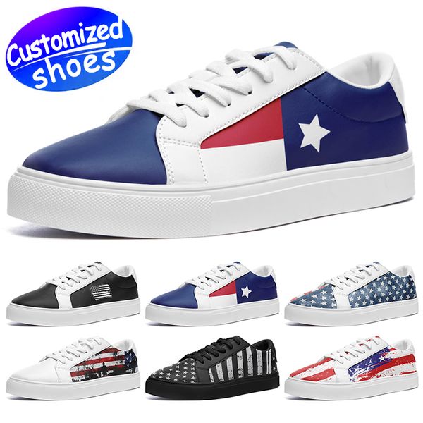 Zapatos personalizados zapatos para correr zapatos smith amantes de las estrellas zapatos de bricolaje Zapatos casuales retro hombres mujeres zapatos zapatillas de deporte al aire libre The Old Glory negro blanco azul tamaño grande eur 35-48