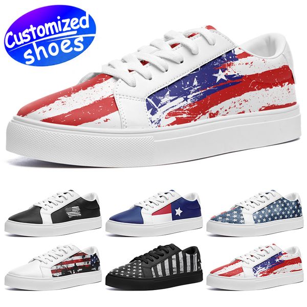 Zapatos personalizados zapatos para correr zapatos smiths amantes de las estrellas zapatos de bricolaje Zapatos casuales retro hombres mujeres zapatos zapatillas de deporte al aire libre The Old Glory negro tamaño grande eur 35-48