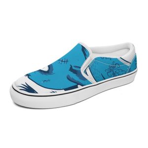 Aangepaste slip op casual schoenen mannen dames klassiek canvas sneaker zwart wit grijs multi-color vuur rode heren trainers buitenschoen gai