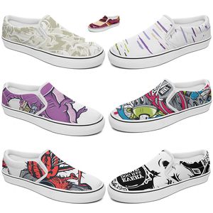 Slip On Casual Show On Casual Men Mujeres Classic Classador Negro Blanco Pinco Purple Purple Potador de salmón