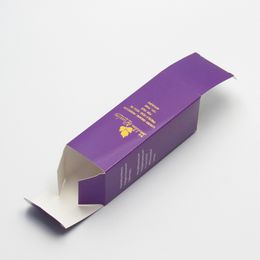 Aangepaste kleine cosmetische essentiële verpakkingsdozen opvouwbare 300GSM Gold Foly Paper cadeau -opbergdoos met bedrijfslogo