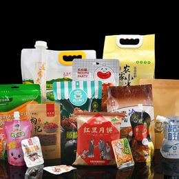 Las fábricas venden directamente bolsas de envasado de refrigerios personalizadas con múltiples especificaciones, envasado al vacío, desechables y diversos materiales de calidad alimentaria.