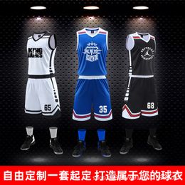 Aangepaste Student Basketbal Uniform Pak Heren Zomer Tij Basketbal Kleding Gepersonaliseerde Competitie Uniform Heren Vest