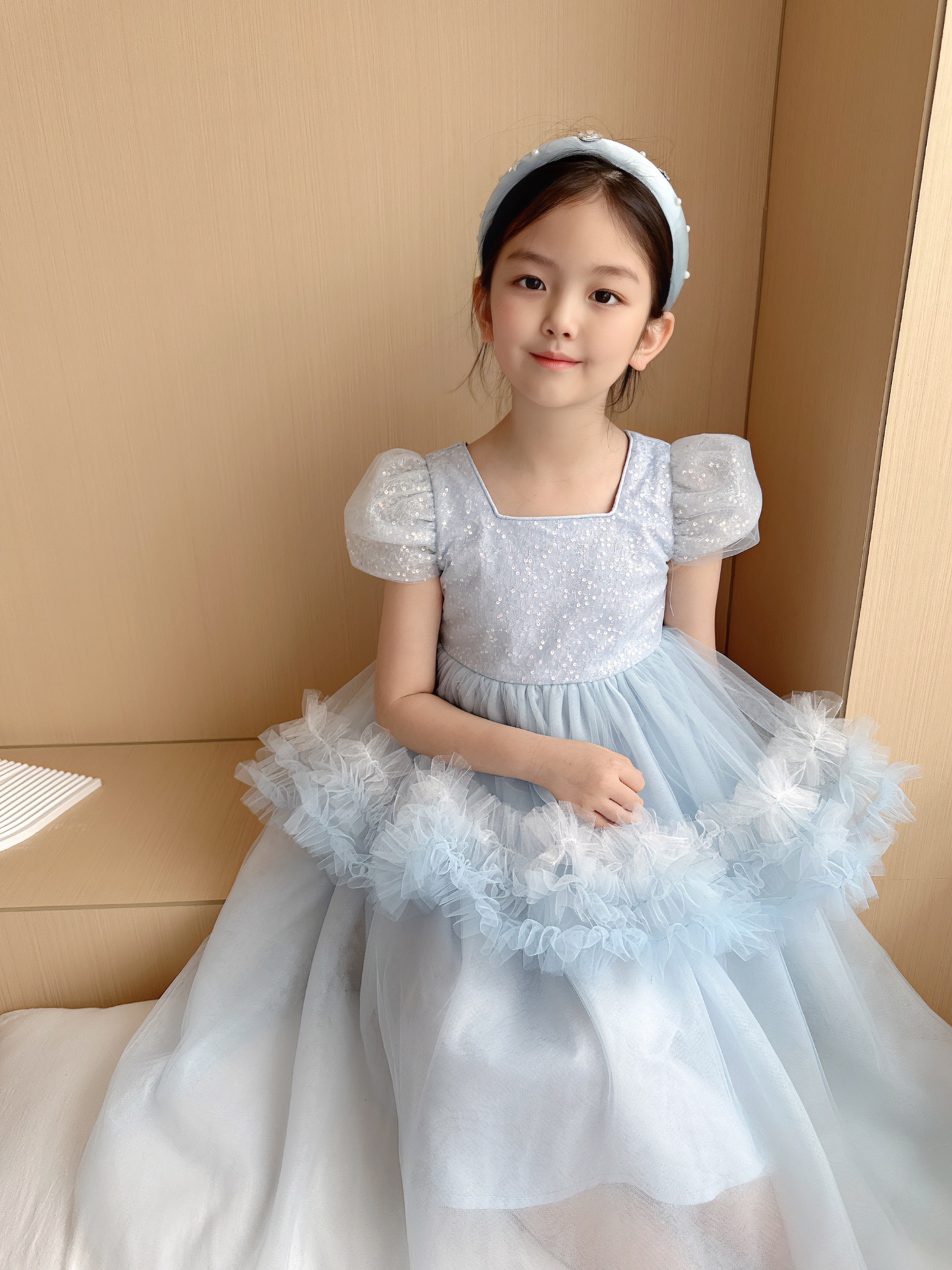 Özelleştirilmiş stil çocuk kızlar dantel gelinlik çocuk resmi elbiseler moda yaz prenses elbise