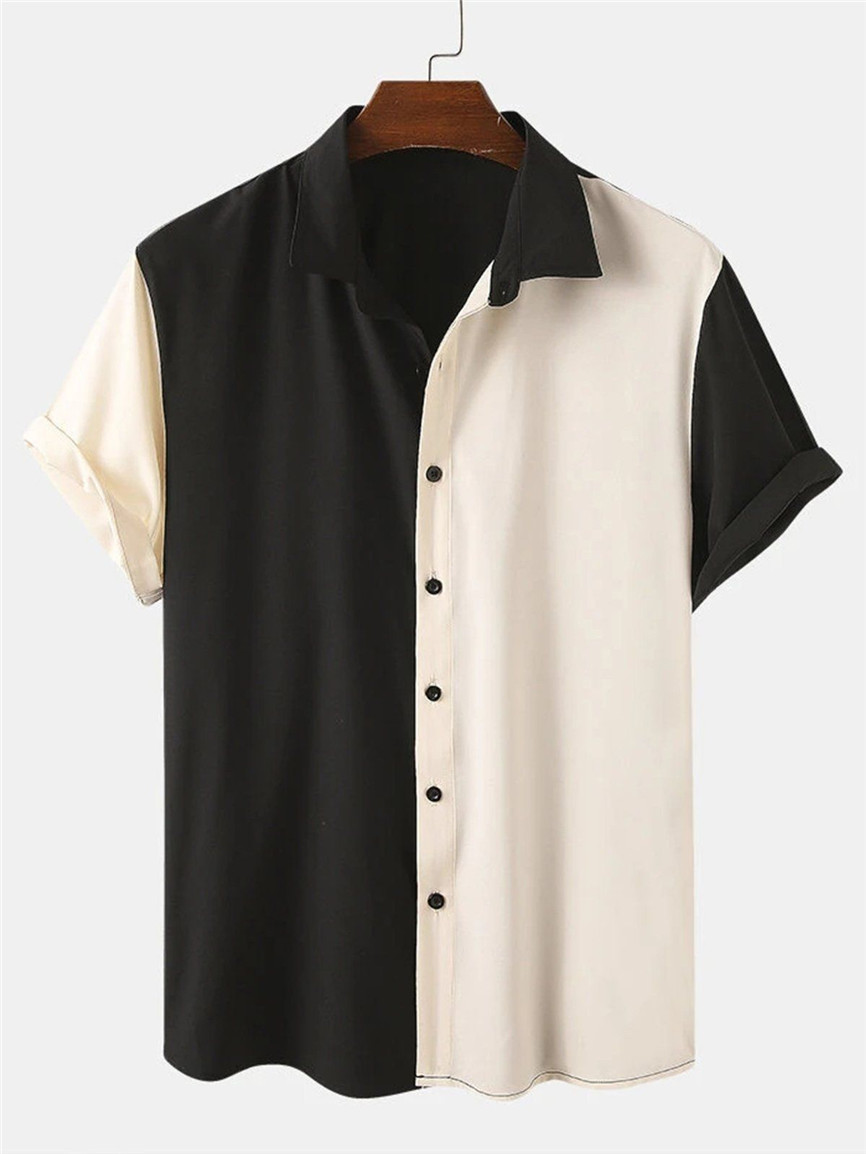 Maßgeschneiderte T-Shirts, Polos, farblich passende Schwarz-Weiß-Streifen, grenzüberschreitender Trend des europäischen und amerikanischen Außenhandels, 3D-Digitaldruck