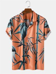 Op maat gemaakte T-shirts Polo's Oranjegroene bamboe Grensoverschrijdende trend van Europese en Amerikaanse buitenlandse handel 3D digitaal printen