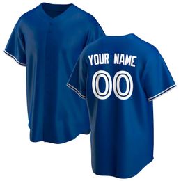 Aangepaste Toronto Baseball Jersey Canada Game Gepersonaliseerd uw naam Elk nummer Alles gestikt ons maat S6XL 240228