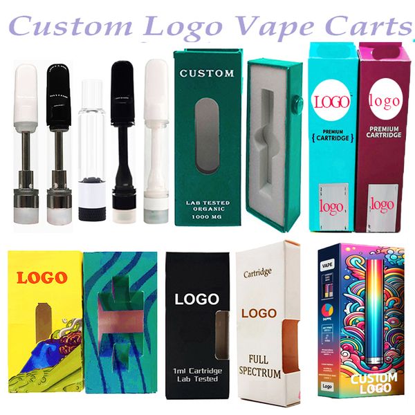 Cartouches de vape personnalisées 1 ml 0,8 ml 0,5 ml Pous