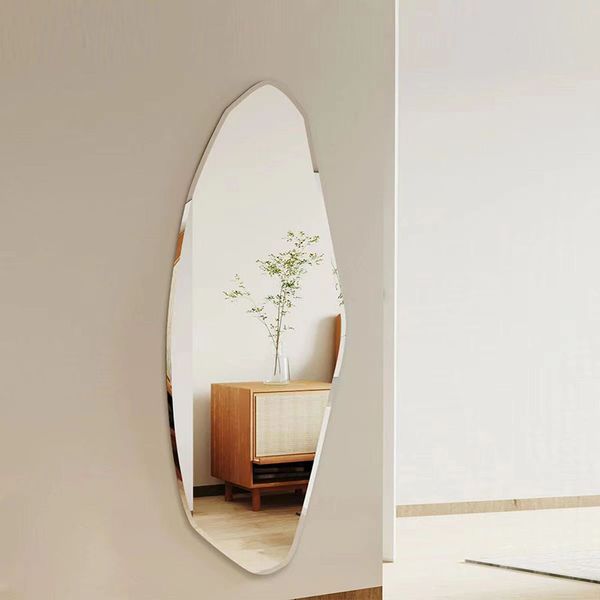 Espejos de forma irregular montados en la pared personalizados para decoración del hogar