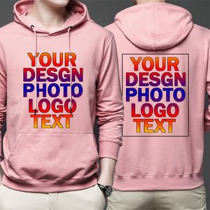 Sudaderas con capucha personalizadas con diseño propio para hombre, imagen de marca personalizada, estampado de texto, bordado frontal trasero unisex para mujer 220722