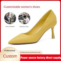 Femmes personnalisées Chaussures de tenue de luxe Designer High Heels Patent Le cuir or Ton Gol Ton noir Nude Red Womens Lady Heel Sandals Party Mariage Dames Pumps 6,5 cm 8cm 9,5 cm 10cm