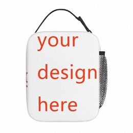 Aangepast je eigen ontwerp geïsoleerde lunchtas draagbare DIY foto of logo maaltijd ctainer koeler tas tas lunchbox j0rr#