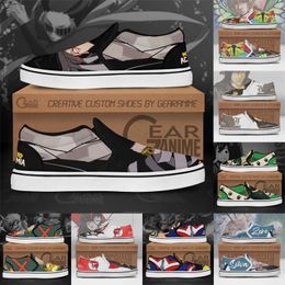 Chaussures de douane Anime DIY Designer Trainers Hommes Femmes Filles Baskets Personnalisées Running Canvas Casual board shoes Jogging Personality eur36-45