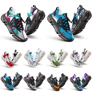 Chaussures douanières pour hommes Runnings Shoe Color63 Black Blanc Blue Blue Reds Oranges Mens Customalisets Outdoors Sports Sneaker Trainer Walking Jogging