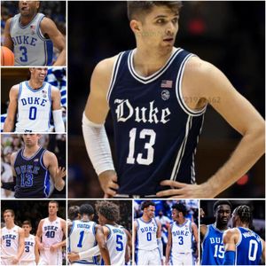 Customzied 25 Mark Mitchell 21 Christian Reeves Blue Devils basketbaltrui Custom Elke naam Nummer Heren Dames Jeugd Jerseys 20 Neal Begovich 0 Jared McCain