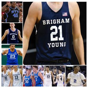 Customzied Ally Atiki BYU Cougars Basketball Jerseys Mens Women Youth Tous Trey Stewart Richie Saunders Jared McGregor Trevin Knell Spencer Johnson