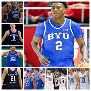 Jerseys de baloncesto de Byu Cougars Customed Byu Mujeres Mujeres Jóvenes Costeros Hayhurst Spencer Johnson Richie Saunders Trey Stewart