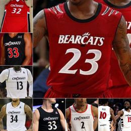 Maglia da basket Customzied John Newman III College Cincinnati Bearcats Personalizza qualsiasi nome Numero Uomo Donna Maglie giovanili TUTTO CUCITO Chase Kirkwood Viktor Lakhin