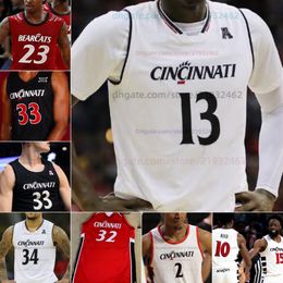 Customzied Ody Oguama College Cincinnati Bearcats basketbaltrui Op maat Elke naam Nummer Heren Dames Jeugdtruien ALLE GESTIKT Sage Tolentino CJ Fredrick Jr.