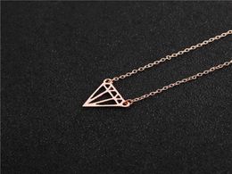 Couper ligne plate ouverte Subulate Triangles collier de diamant minimaliste simple géométrique polygone hexagone superposition losange cône colliers4489807