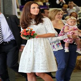 Knip prinses A-lijnjurk Kate Middleton-jurken WF004260T