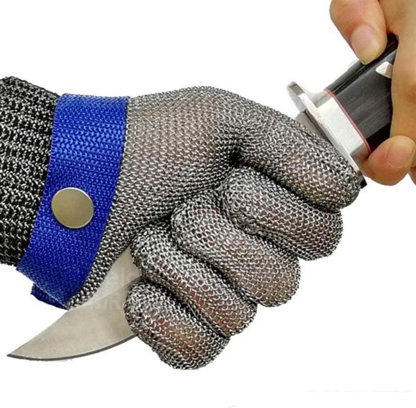 Coupés résistantes au glovestain sans acier métal met en métal boucher de sécurité de sécurité gant pour la coupe de viande pêche grande 273r4632115