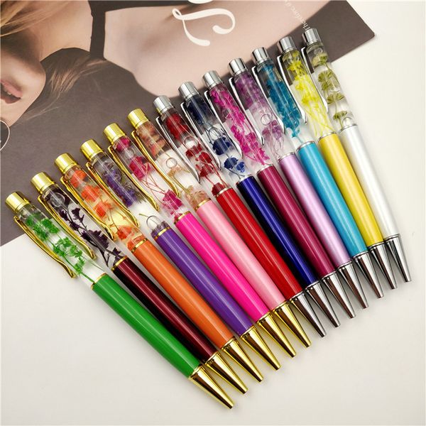 Mignon 0.5mm fée bâton stylo à bille dérive sable paillettes cristal stylo arc-en-ciel couleur créatif stylo à bille enfants cadeau nouveauté papeterie