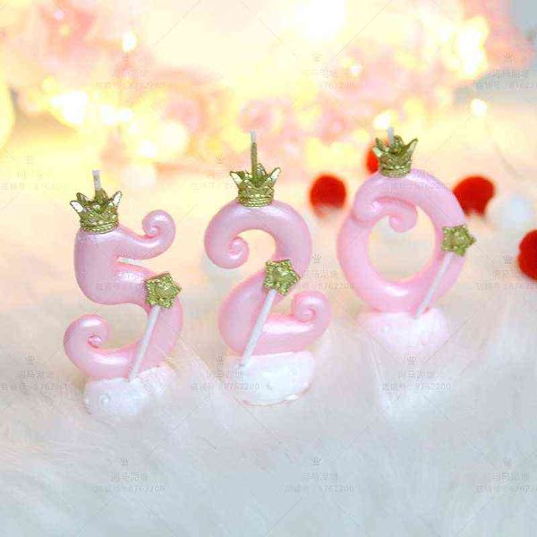 Lindo 0-9 forma cumpleaños número vela pastel decoración accesorios cupcake toppers baby shower fiesta suministros