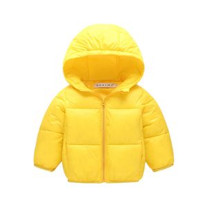 Lindo 1-6y bebé niña abrigo niños niño moda chaqueta cálida y otoño e invierno con capucha abajo chaqueta niña ropa bebé ropa childr 201030