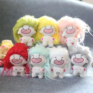 Mignon 12 zodiaque coiffure sans dents en peluche jouet amusant bricolage cheveux frits poupée changement de coiffure gratuit cadeau créatif pour enfants 240223