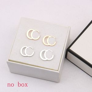 Schattig 18K Verguld 925 Zilver Luxe Merk Ontwerpers Letters Stud Koper Geometrische Beroemde Vrouwen Ronde Kristal Strass Parel Oorbel Bruiloft Sieraden